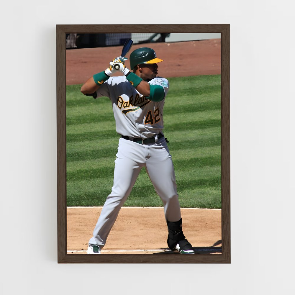 Poster Yoenis cespedes swing – affiche Baseball (vue 5)